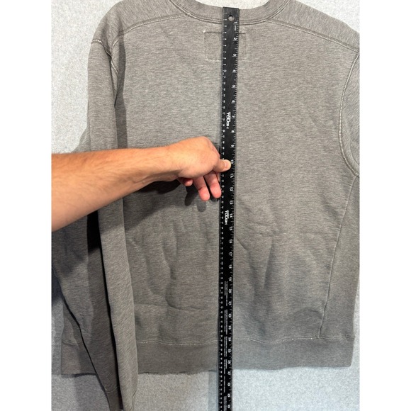 Abercrombie Sweatshirt Mens XL Pullover Gray Collegiate Logo Crewneck - Picture 7 of 7